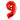 GLOBO NÚMERO 9 ROJO 30-32 5000549P