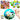 PELOTA DE ESPONJA ESTAMPADA CHICA ( B-2 ) 6.3cm  R-9958  R-161 CJ720  PAQ12 2001324P