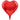 GLOBO CORAZON LISO METALICO ROJO R-16011 PAQ50 5000913P