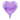 GLOBO CORAZON LISO METALICO VIOLETA / LILA PAQ50 5000921P