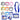 GAFET HORIZONTAL COLORES SOLIDOS CORDON W12-3 G20-8 - PAQ12 3000795P