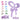 PINZA MARIPOSA MATE MEDIANA LN-BE93 PAQ12 4002819P