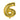 GLOBO NUMERO 6 CHICO 18" DORADO PAQ6 5000394P