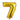 GLOBO NUMERO 7  MEDIANO 32" DORADO PAQ6 5000427P