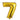 GLOBO NUMERO 7  MEDIANO 32" DORADO PAQ6 5000427P