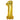 GLOBO NUMERO 1 GRANDE 40" DORADO PAQ6 5000478P