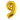 GLOBO NUMERO 9 GRANDE 40" DORADO PAQ6 5000536P