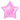 GLOBO METALICO ESTRELLA LISO ROSA PAQ50 5000881P