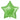 GLOBO METALICO ESTRELLA LISO VERDE PAQ50 5000883P