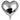 GLOBO CORAZON LISO METALICO PLATA R-16011  PAQ50 5000912P