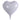 GLOBO CORAZON LISO METALICO BLANCO R-16011 PAQ50 5000906P