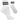 CALCETA BLANCA LARGA CON FRANJAS NEGRAS UNISEX B-9506 COTT LINE PAQ12 6002125P