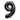 GLOBO NÚMERO 9 NEGRO 16-18 5000415P