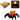 VELA NARANJA CON ARAÑA HALLOWEEN HLW-P9 PAQ12 5001533P