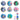 PINTURA DIAMANTE CIRCULAR DE DIBUJOS ANIMADOS L-767 PAQ10 3003072P