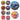 PELOTA DE ESPONJA ONDULADA LABUBU CON LUZ MHT-008 PAQ12 2006146P