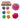 PELOTA CRAZY SQUIB BALL SQUEZZE COLORES CON HIDROGEL (PTQ-2) PAQ12 2005898P