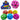 PELOTA ESPONJA UNDULADA CON LUZ COLORES SOLIDOS CL-SY30006 PAQ12 2005934P