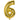 GLOBO NUMERO 6 GRANDE 40"  DORADO PAQ6 5000533P