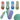 TIN PROTECTOR COLORES (22-26) B 307-1 PAQ12 6002691P