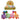 SQUEZZE PATO CON SOMBRERO MINI COLORES TRASLUCIDO DIAMANTINA CL-SY30012 PAQ12 2005933P