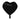GLOBO CORAZON LISO METALICO NEGRO R-16011 PAQ50 5000911P