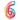 GLOBO NÚMERO 6 TORNASOL 16-18 5000357P