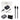 COMBO CARGADOR V8 2.4A 1M GAR124 PAQ3 1000178P