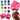 PINZA PARA CABELLO FLOR 5 PETALOS RELIEVE MATE 6-7 PAQ12 4006654P