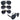 LENTE DE SOL F9022S PAQ3 6002430P